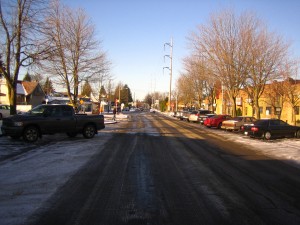 Looking Down 16th Avenue SW