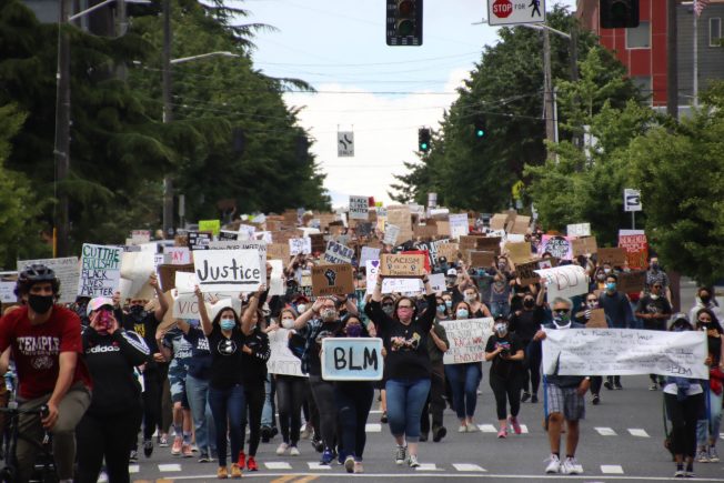 Photos Video West Seattle Junction Fills With Sea Of Protesters Affirming Black Lives Matter West Seattle Blog